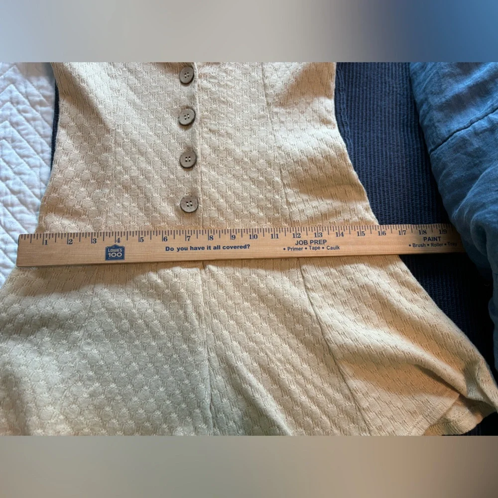 Free People Ramona One-Piece NWOT Size XS Tan